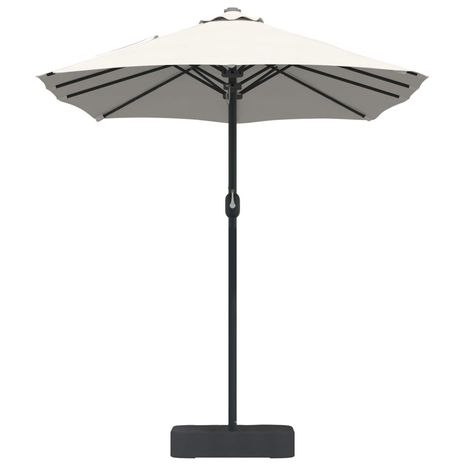 Ombrello da giardino Sabbiato e Antracite 385 x 209 x 244 cm