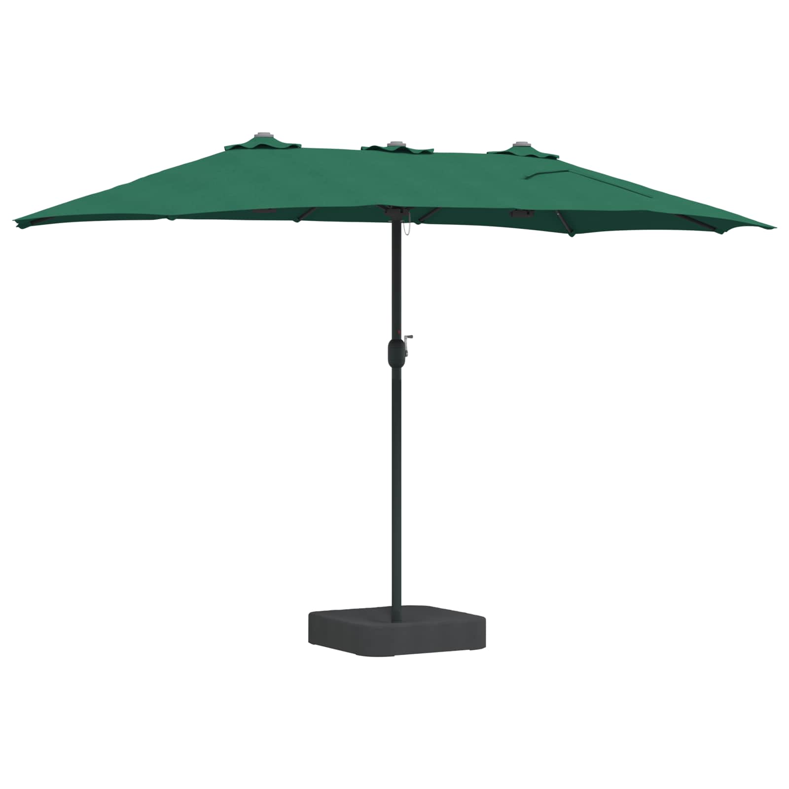 Ombrello da giardino Verde 385 x 209 x 244 cm Poliestere
