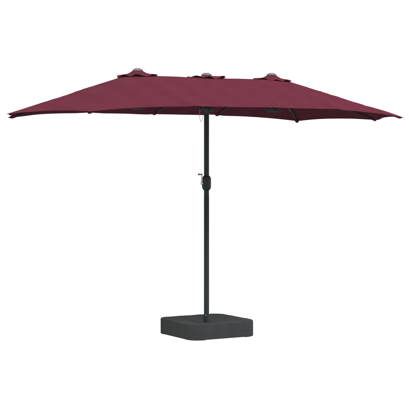 Ombrello da giardino Rosso Bordeaux 385 x 209 x 244 cm