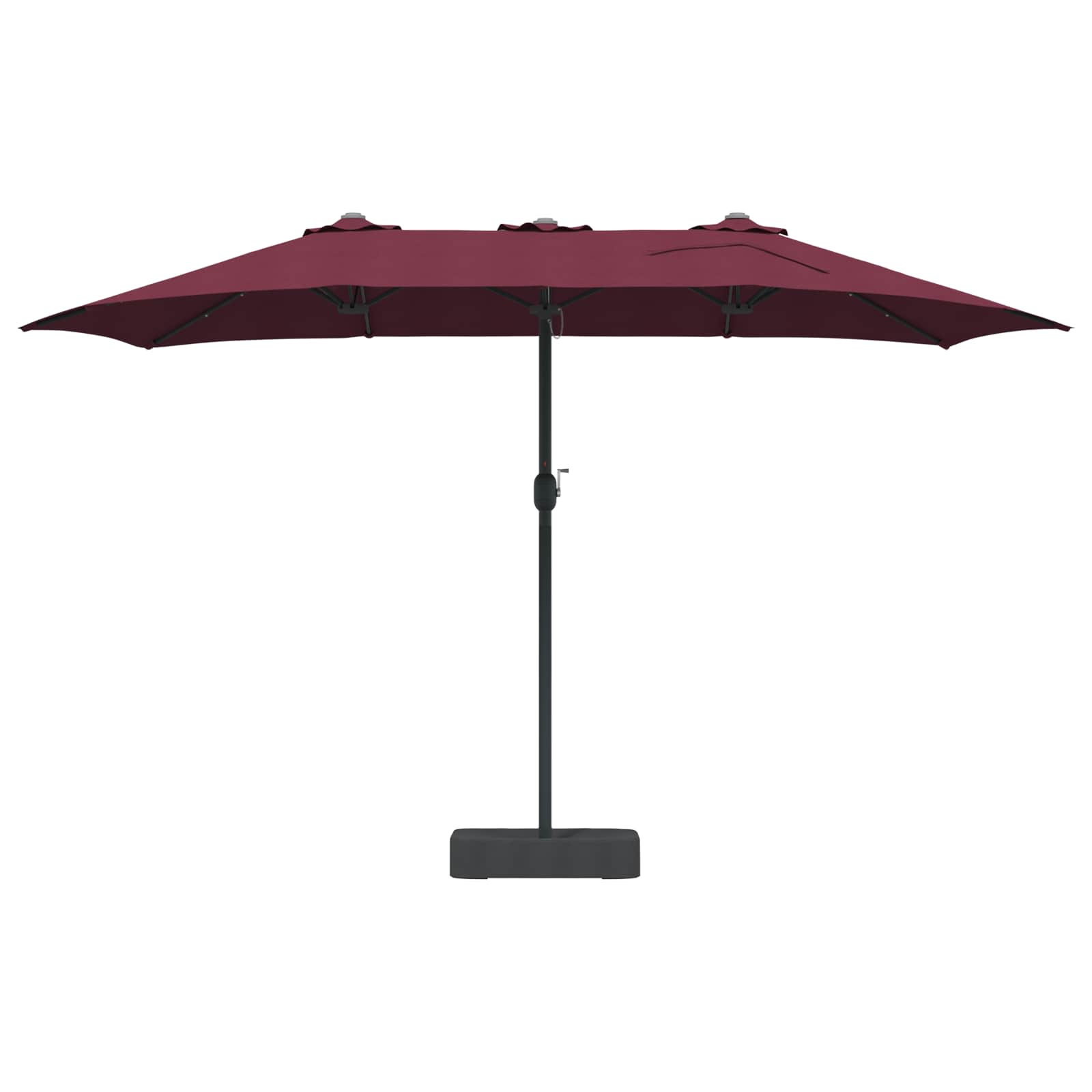 Ombrello da giardino Rosso Bordeaux 385 x 209 x 244 cm