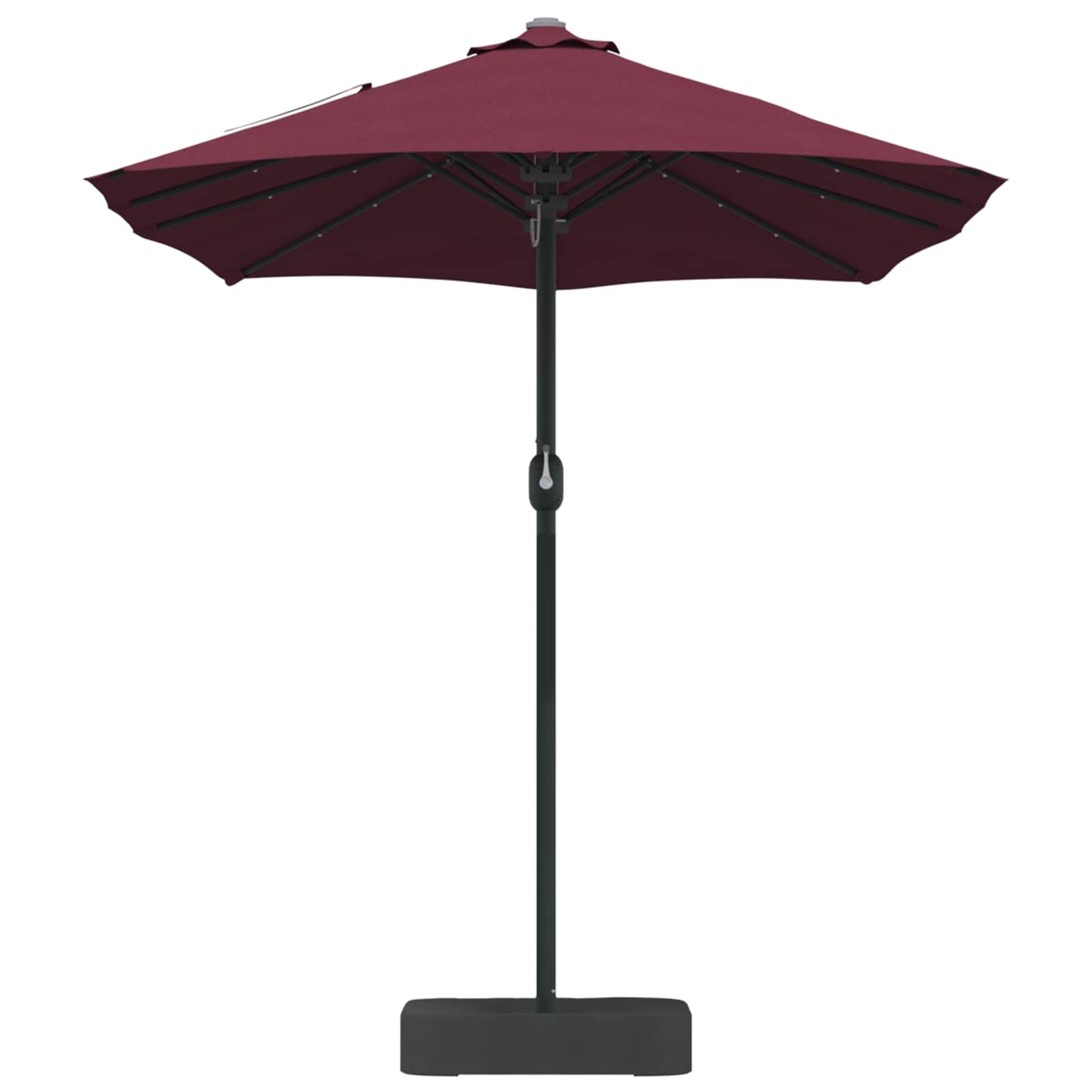 Ombrello da giardino Rosso Bordeaux 385 x 209 x 244 cm