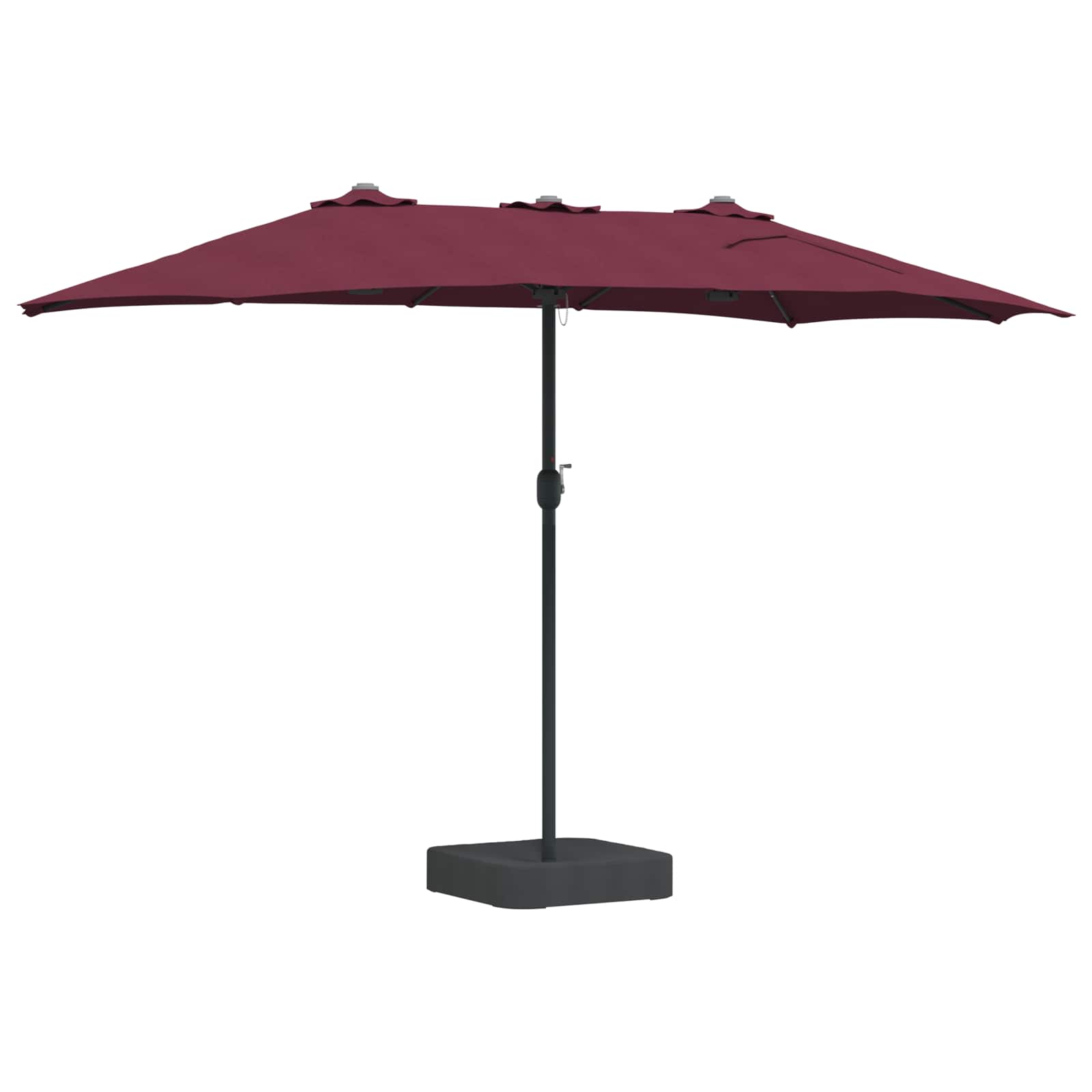 Ombrello da giardino Rosso Bordeaux 385 x 209 x 244 cm