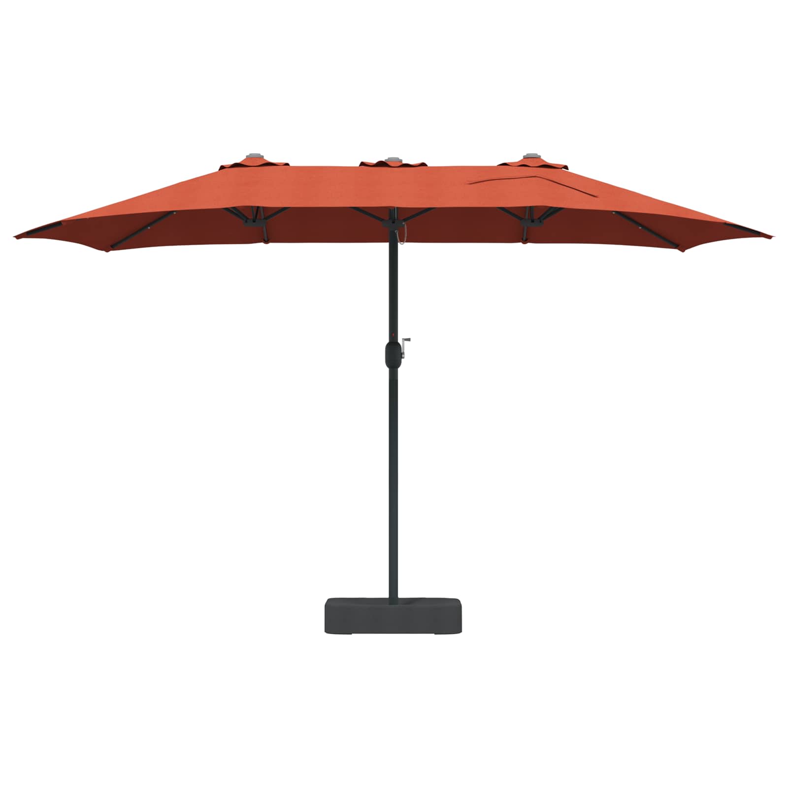 Ombrello da giardino Terracotta 385 x 209 x 244 cm Poliestere