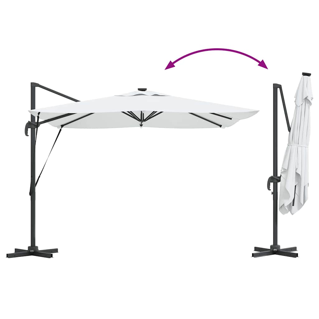 Ombrellone Sabbia 286 x 284 x 270 cm Alluminio e Poliestere