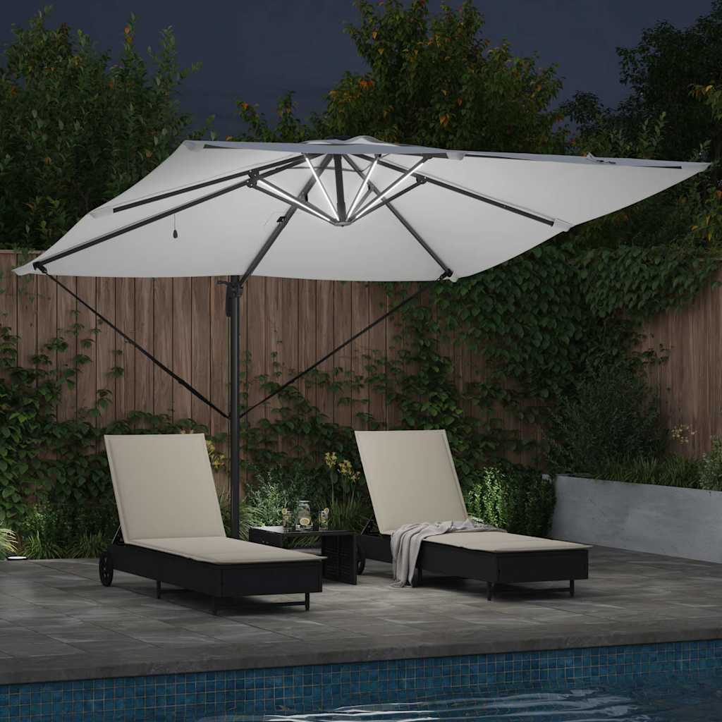 Ombrellone Sabbia 286 x 284 x 270 cm Alluminio e Poliestere