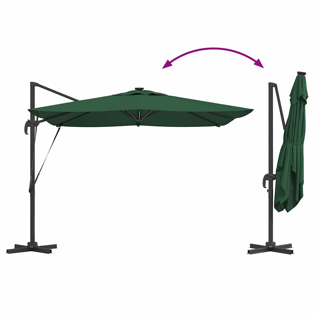 Ombrellone Verde 286 x 284 x 270 cm Alluminio e Poliestere