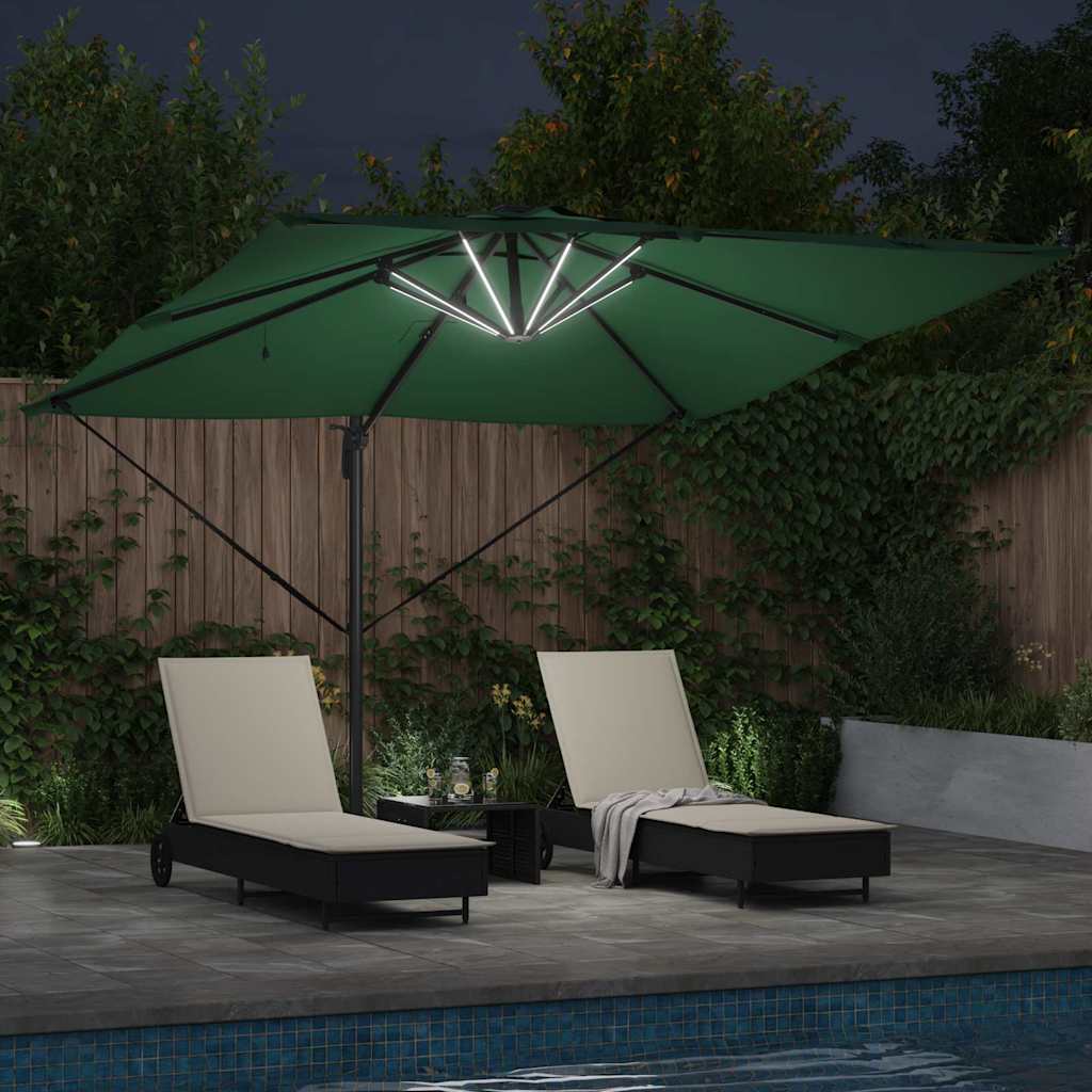 Ombrellone Verde 286 x 284 x 270 cm Alluminio e Poliestere