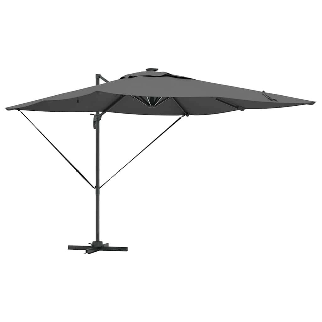 Ombrellone Antracite 286 x 284 x 270 cm Alluminio e Poliestere