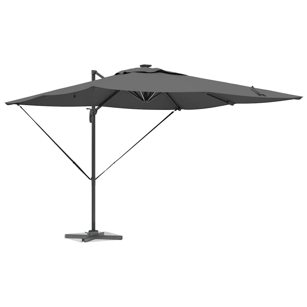 Ombrellone Antracite 286 x 284 x 270 cm Alluminio e Poliestere