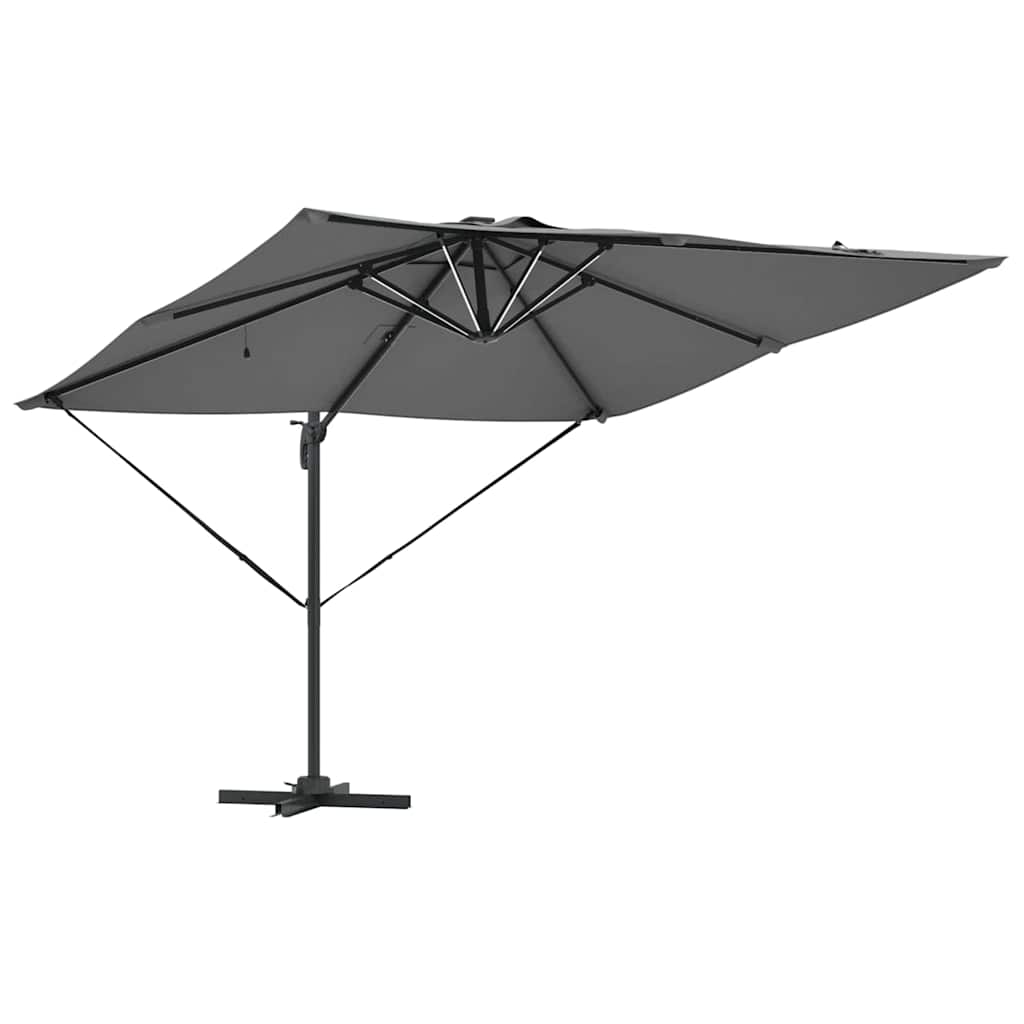 Ombrellone Antracite 286 x 284 x 270 cm Alluminio e Poliestere