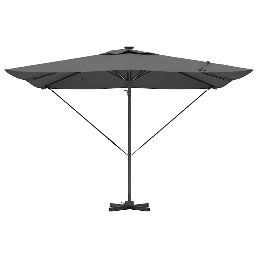 Ombrellone Antracite 286 x 284 x 270 cm Alluminio e Poliestere
