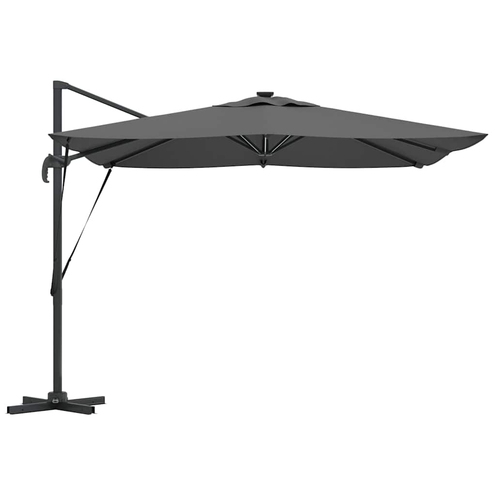 Ombrellone Antracite 286 x 284 x 270 cm Alluminio e Poliestere