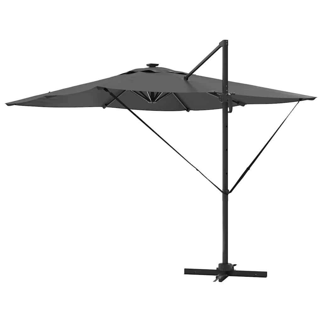 Ombrellone Antracite 286 x 284 x 270 cm Alluminio e Poliestere