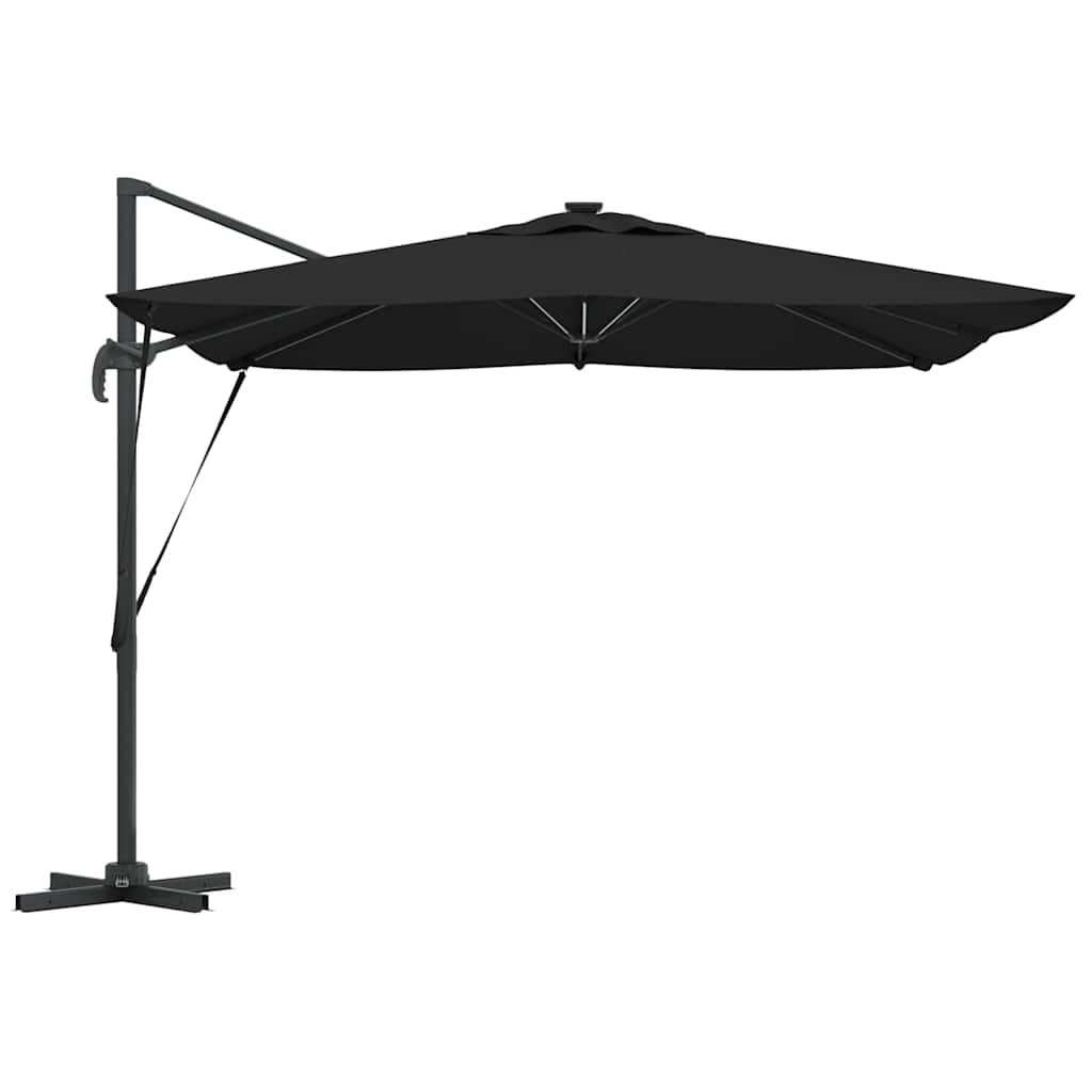 Ombrellone Nero 286 x 284 x 270 cm Alluminio e Poliestere
