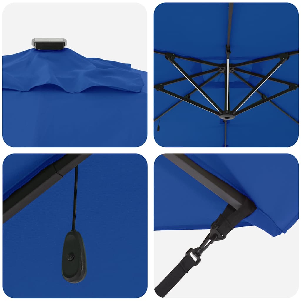 Ombrellone Blu Azzurro 286 x 284 x 270 cm