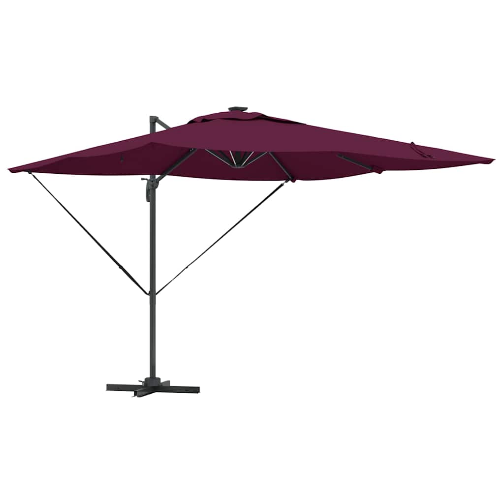 Ombrellone Rosso Bordeaux 286 x 284 x 270 cm