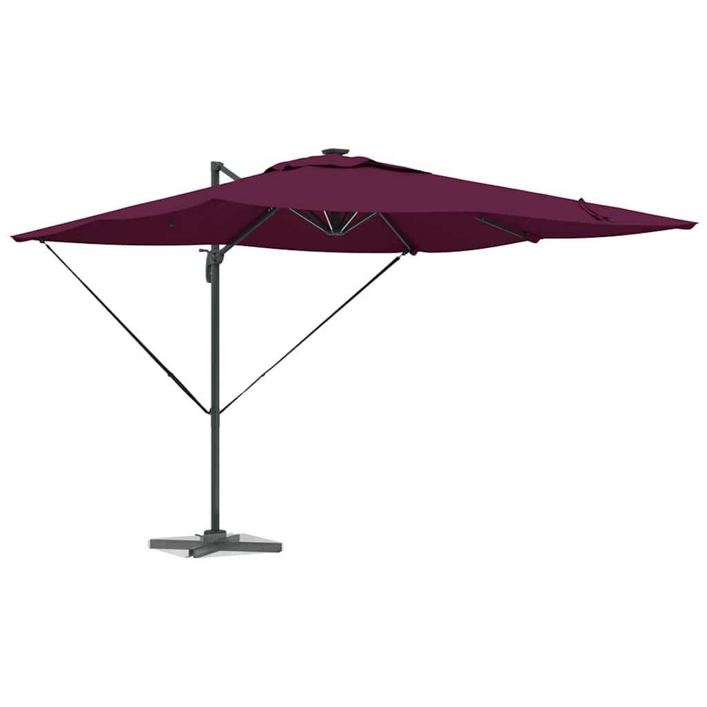 Ombrellone Rosso Bordeaux 286 x 284 x 270 cm
