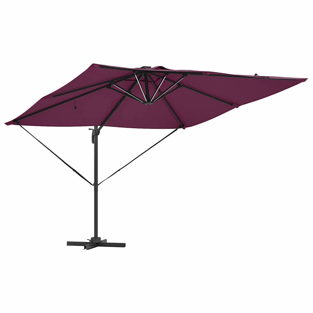 Ombrellone Rosso Bordeaux 286 x 284 x 270 cm