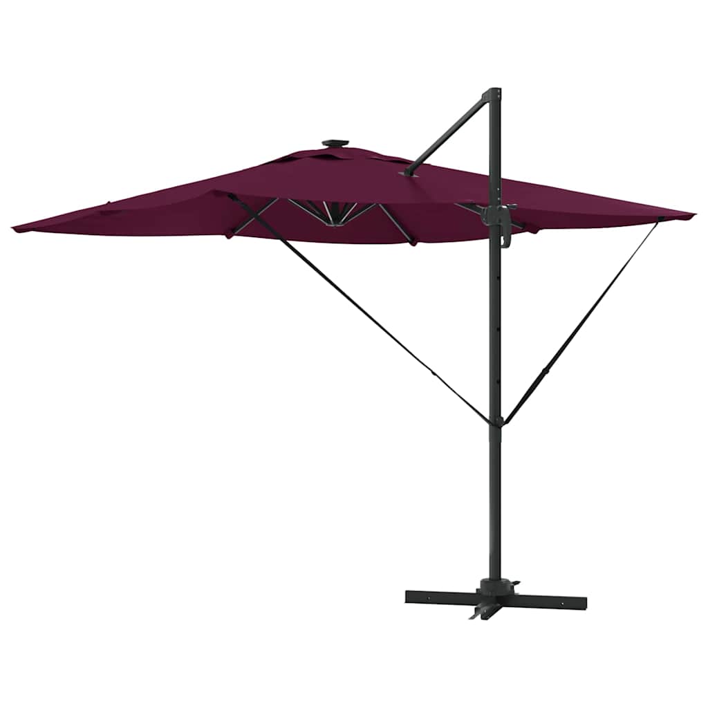 Ombrellone Rosso Bordeaux 286 x 284 x 270 cm