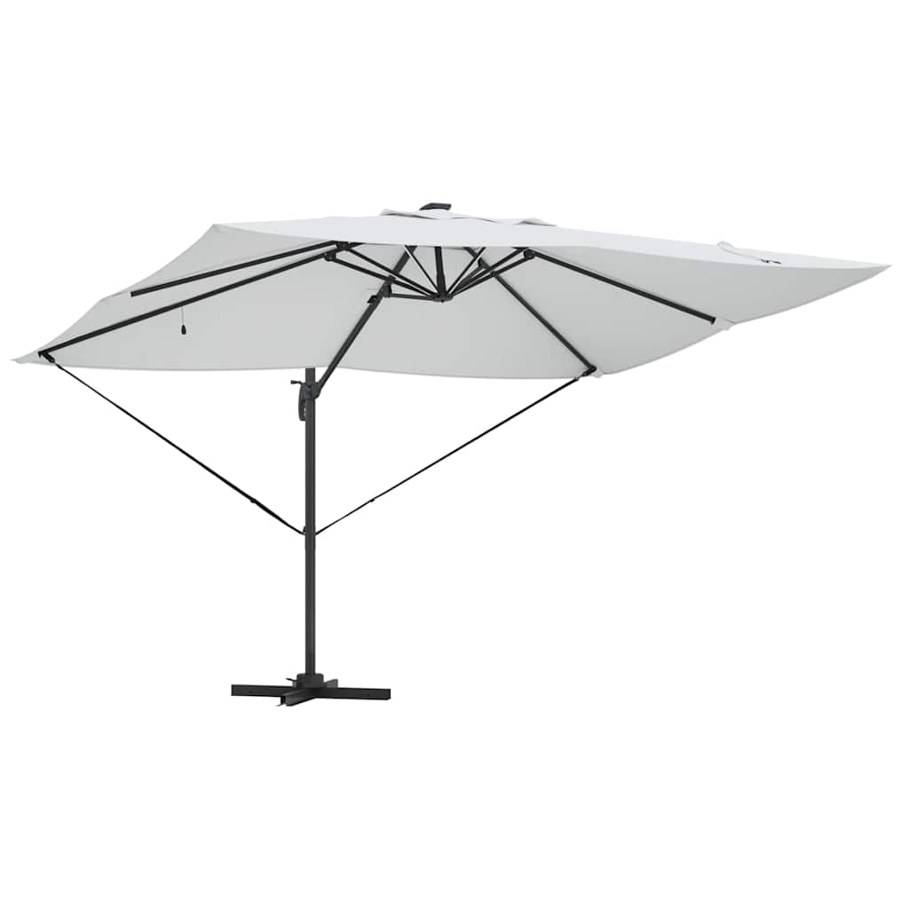 Ombrellone 352 x 251 x 265 cm Poliestere e Alluminio Sabbia