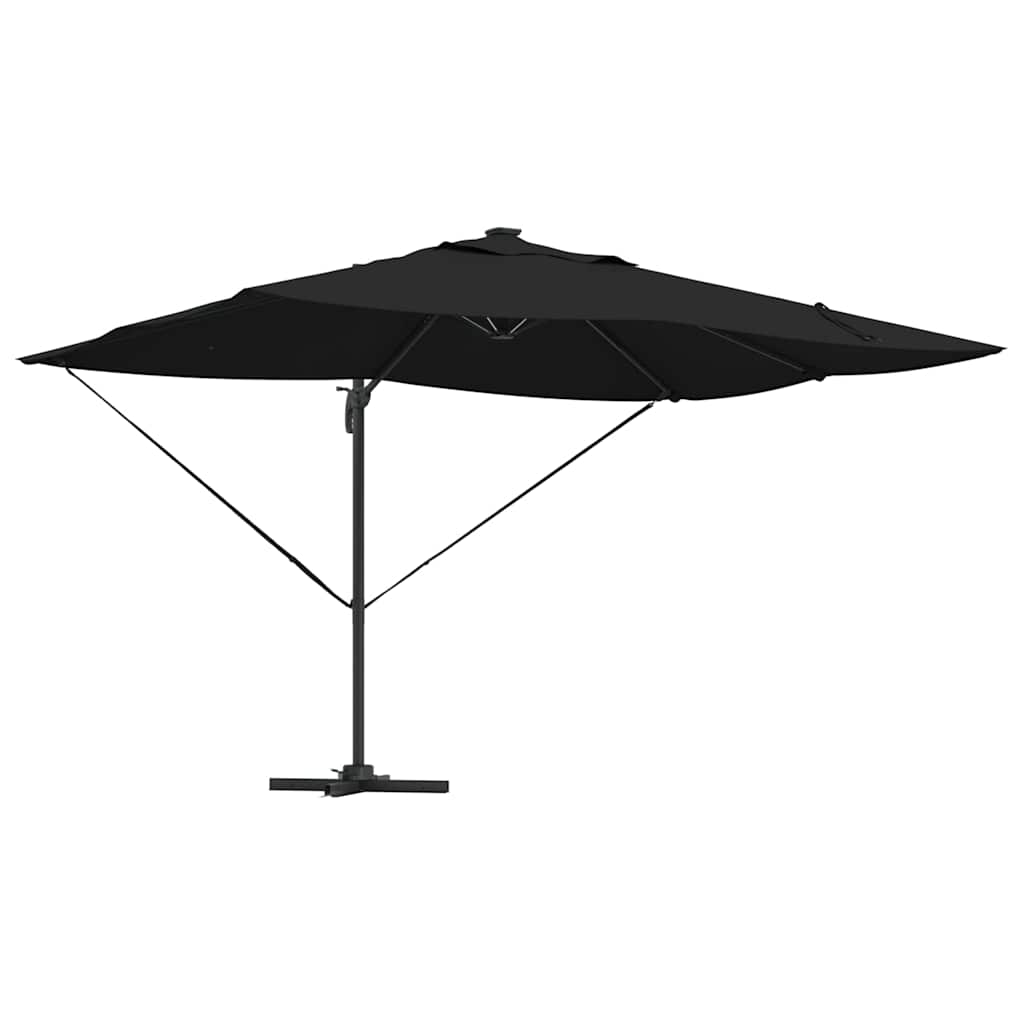 Ombrellone 352 x 251 x 265 cm Poliestere e Alluminio Nero