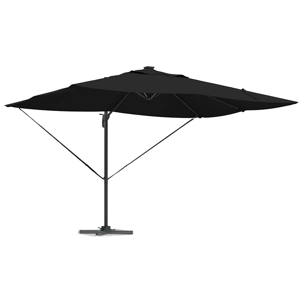 Ombrellone 352 x 251 x 265 cm Poliestere e Alluminio Nero