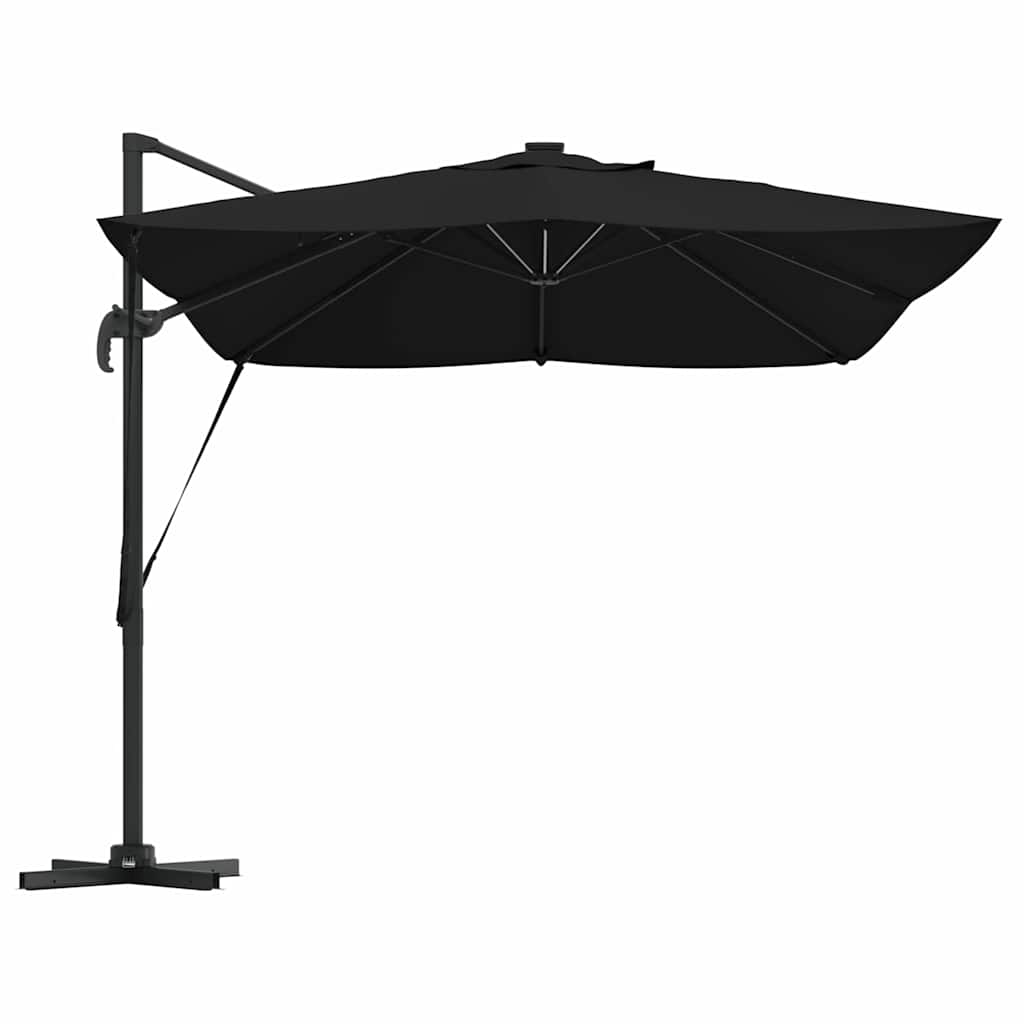 Ombrellone 352 x 251 x 265 cm Poliestere e Alluminio Nero