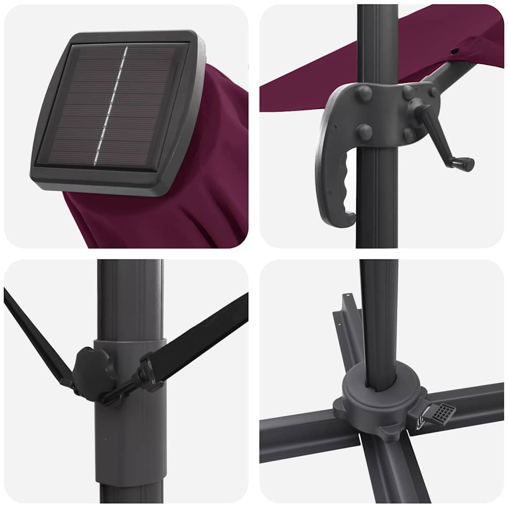 Ombrellone 352 x 251 x 265 cm Poliestere e Alluminio
