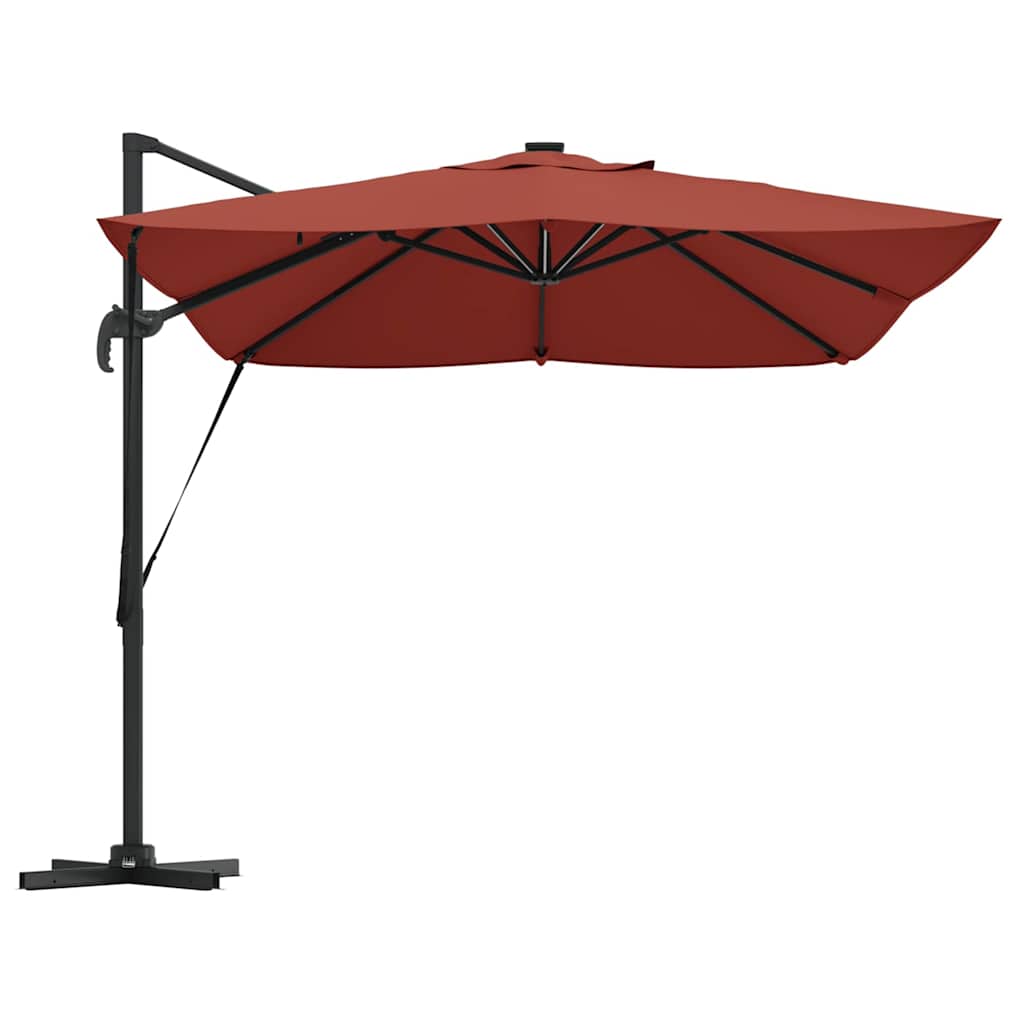 Ombrellone 352 x 251 x 265 cm Poliestere e Alluminio Terracotta