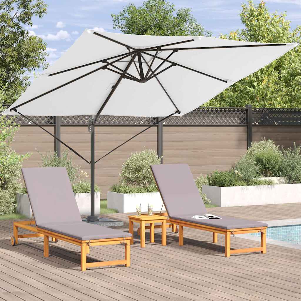 Parasol Roma Beige 286 x 284 x 265 cm Alluminio e Poliestere