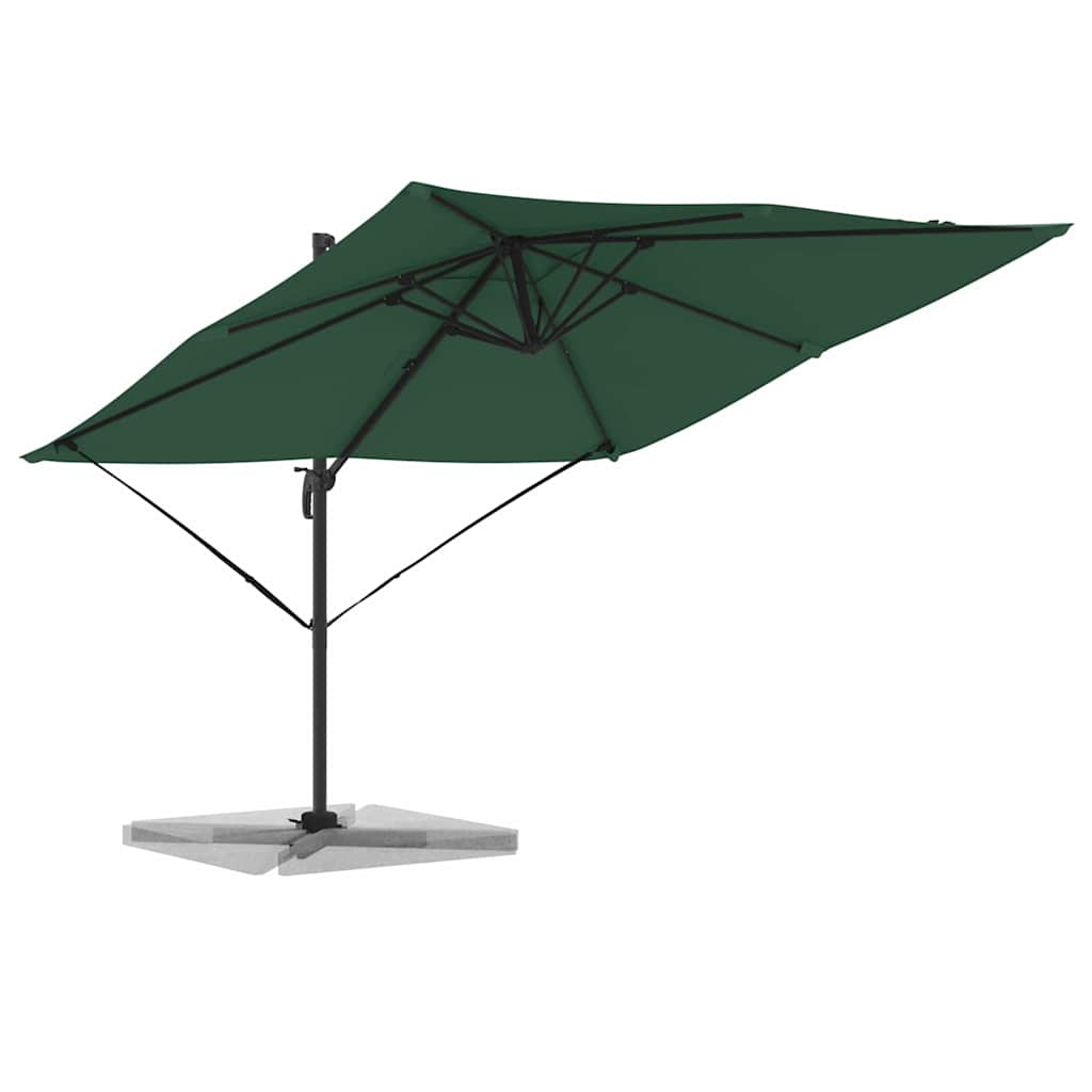 Parasol Roma Verde 286 x 284 x 265 cm Alluminio e Poliestere