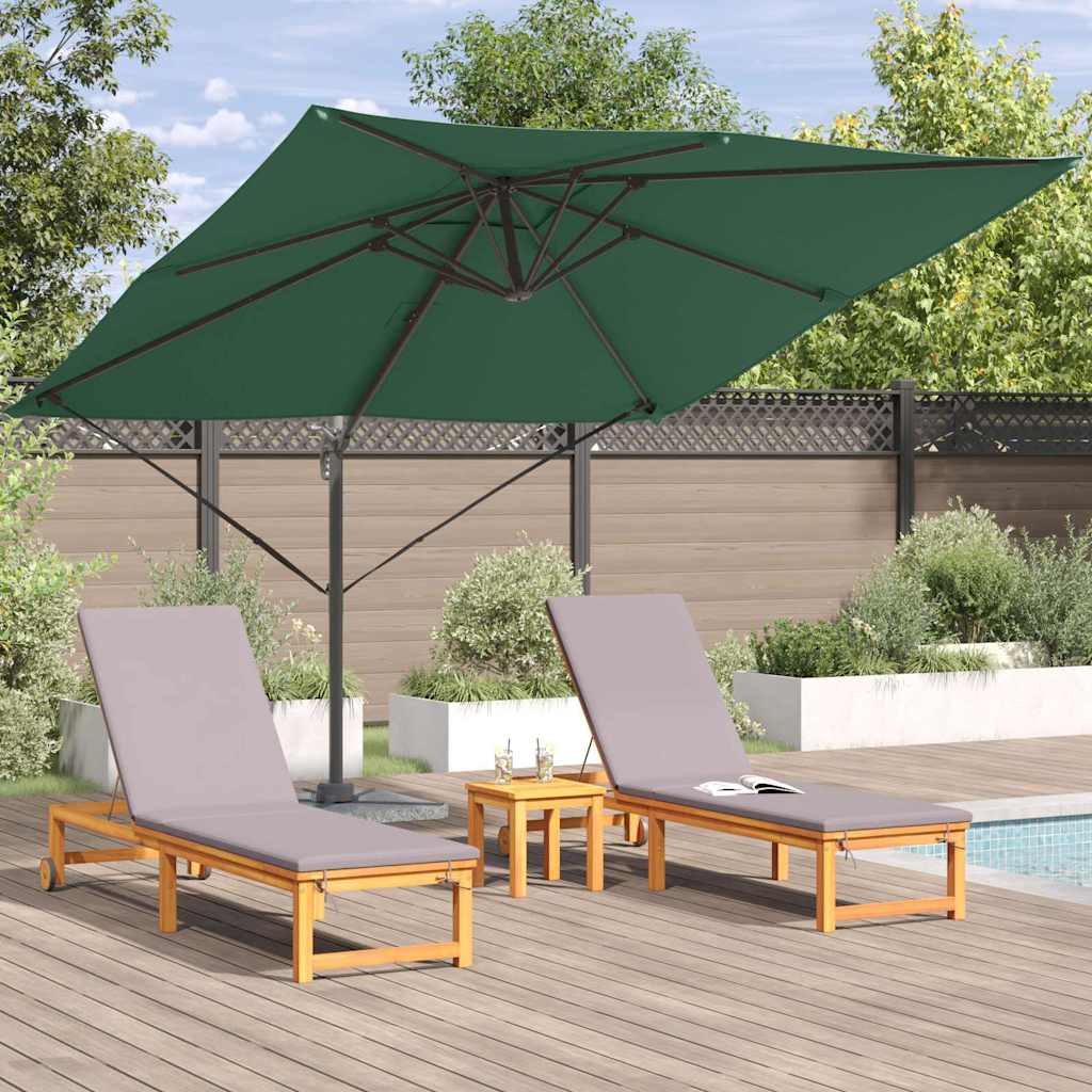 Parasol Roma Verde 286 x 284 x 265 cm Alluminio e Poliestere
