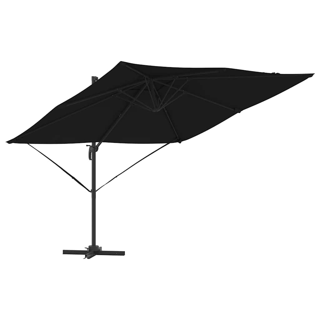 Parasol Roma Nero 286 x 284 x 265 cm Alluminio e Poliestere