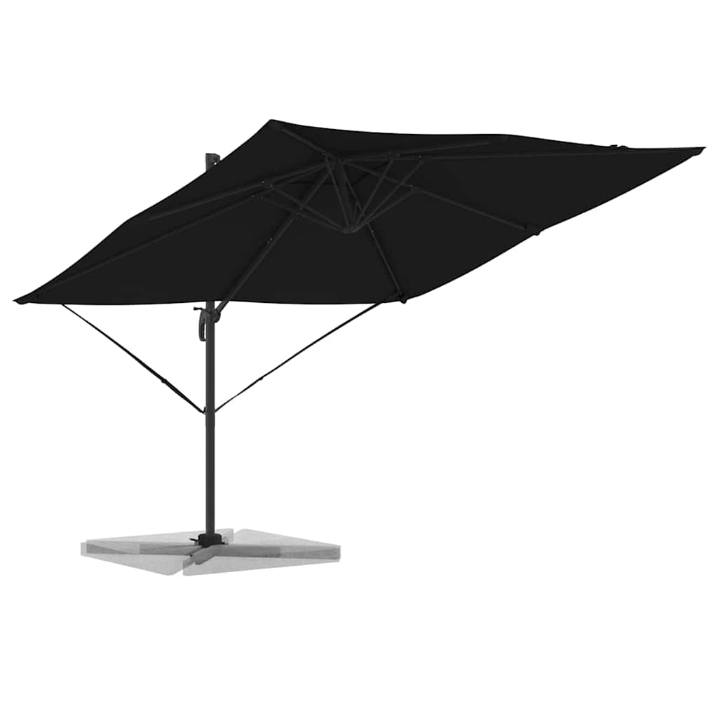 Parasol Roma Nero 286 x 284 x 265 cm Alluminio e Poliestere