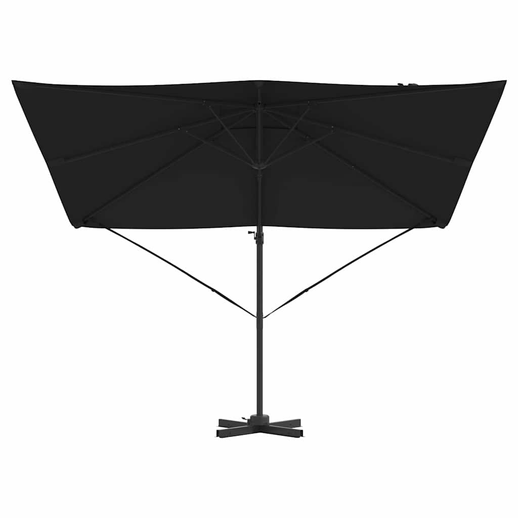Parasol Roma Nero 286 x 284 x 265 cm Alluminio e Poliestere