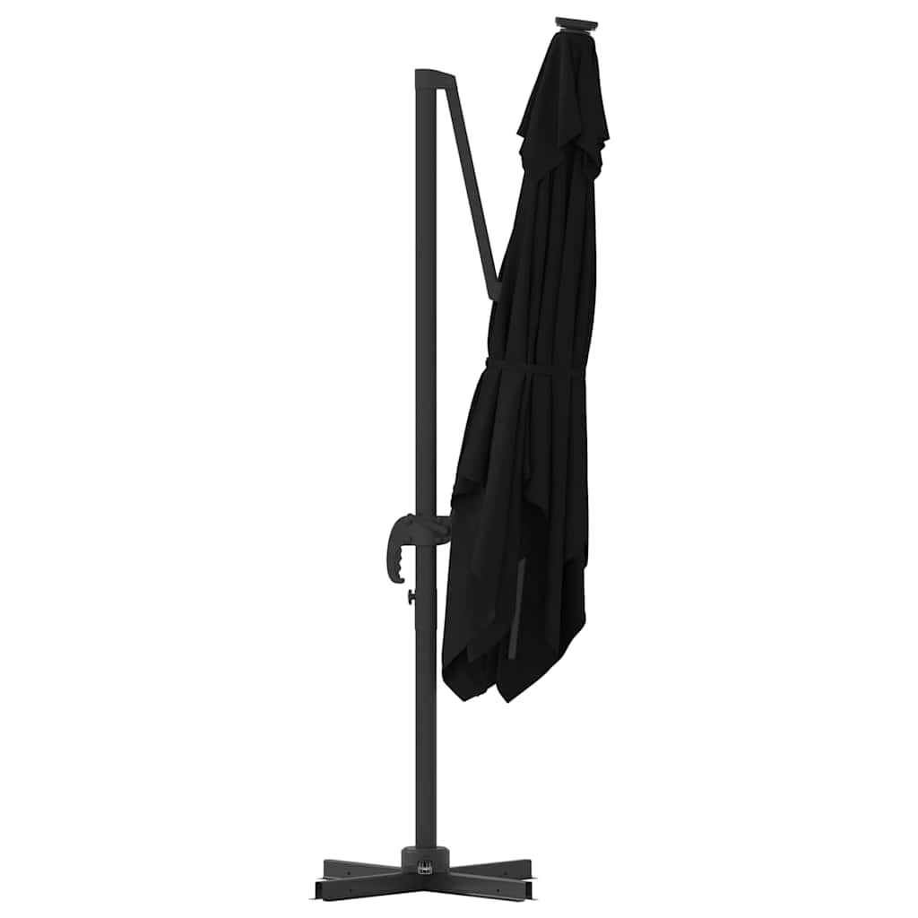 Parasol Roma Nero 286 x 284 x 265 cm Alluminio e Poliestere