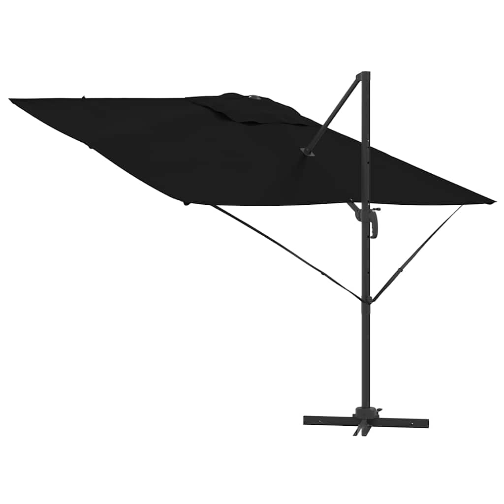 Parasol Roma Nero 286 x 284 x 265 cm Alluminio e Poliestere