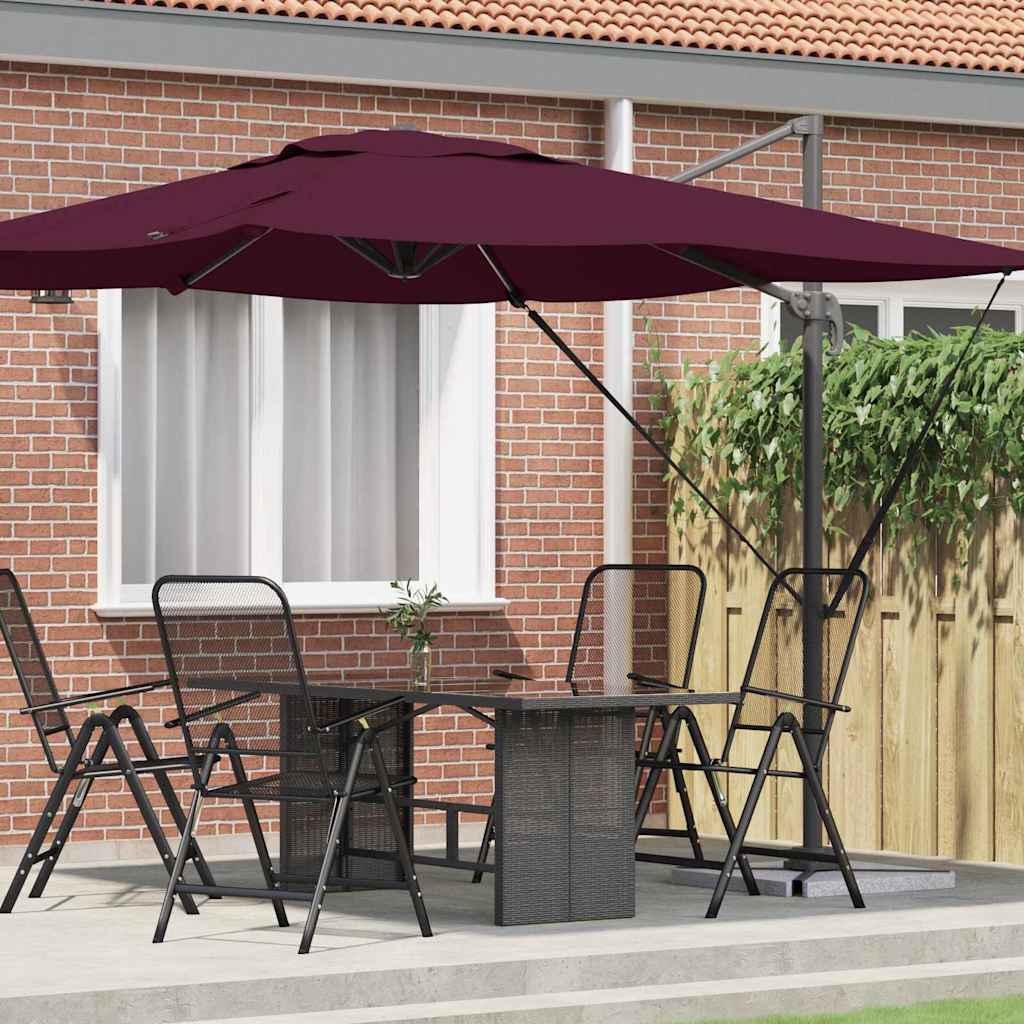 Parasol Roma Rosso 286 x 284 x 265 cm Alluminio e Poliestere