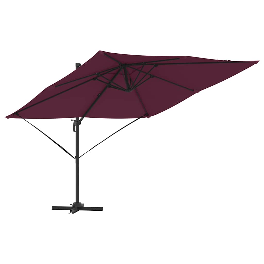 Parasol Roma Rosso 286 x 284 x 265 cm Alluminio e Poliestere