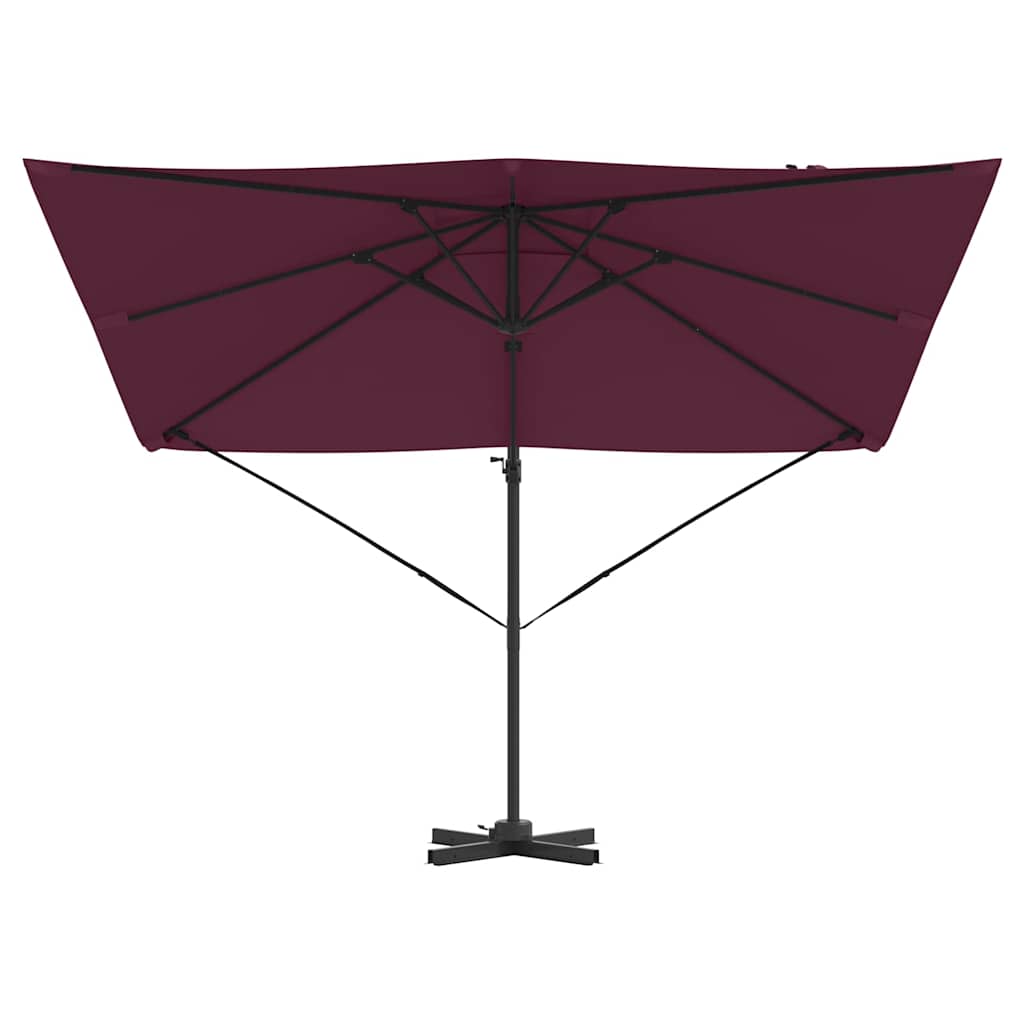 Parasol Roma Rosso 286 x 284 x 265 cm Alluminio e Poliestere
