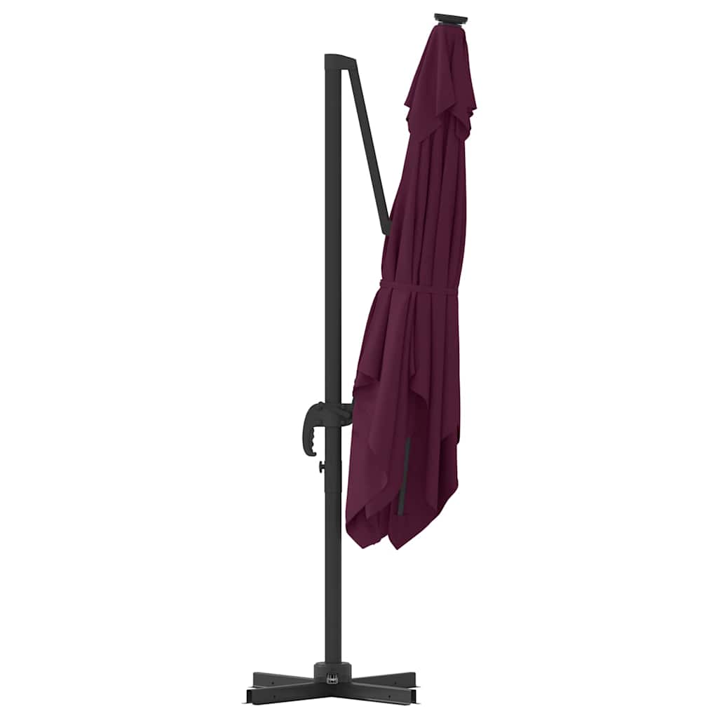 Parasol Roma Rosso 286 x 284 x 265 cm Alluminio e Poliestere