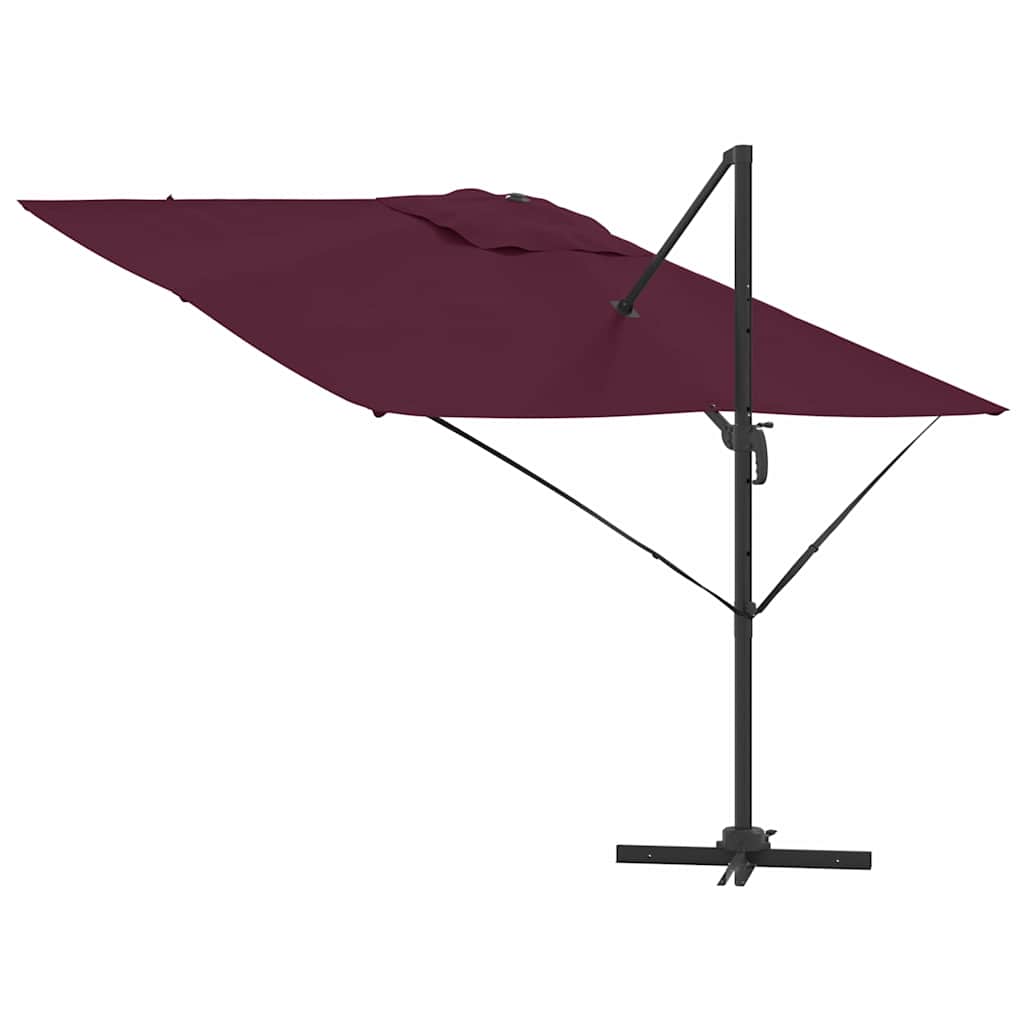 Parasol Roma Rosso 286 x 284 x 265 cm Alluminio e Poliestere
