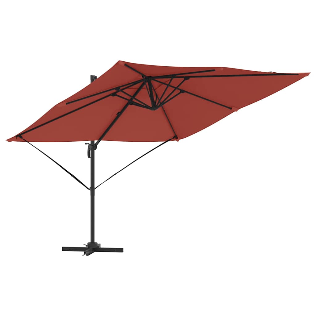 Parasol Roma Rosso 286 x 284 x 265 cm Alluminio e Poliestere