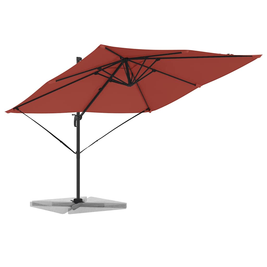 Parasol Roma Rosso 286 x 284 x 265 cm Alluminio e Poliestere