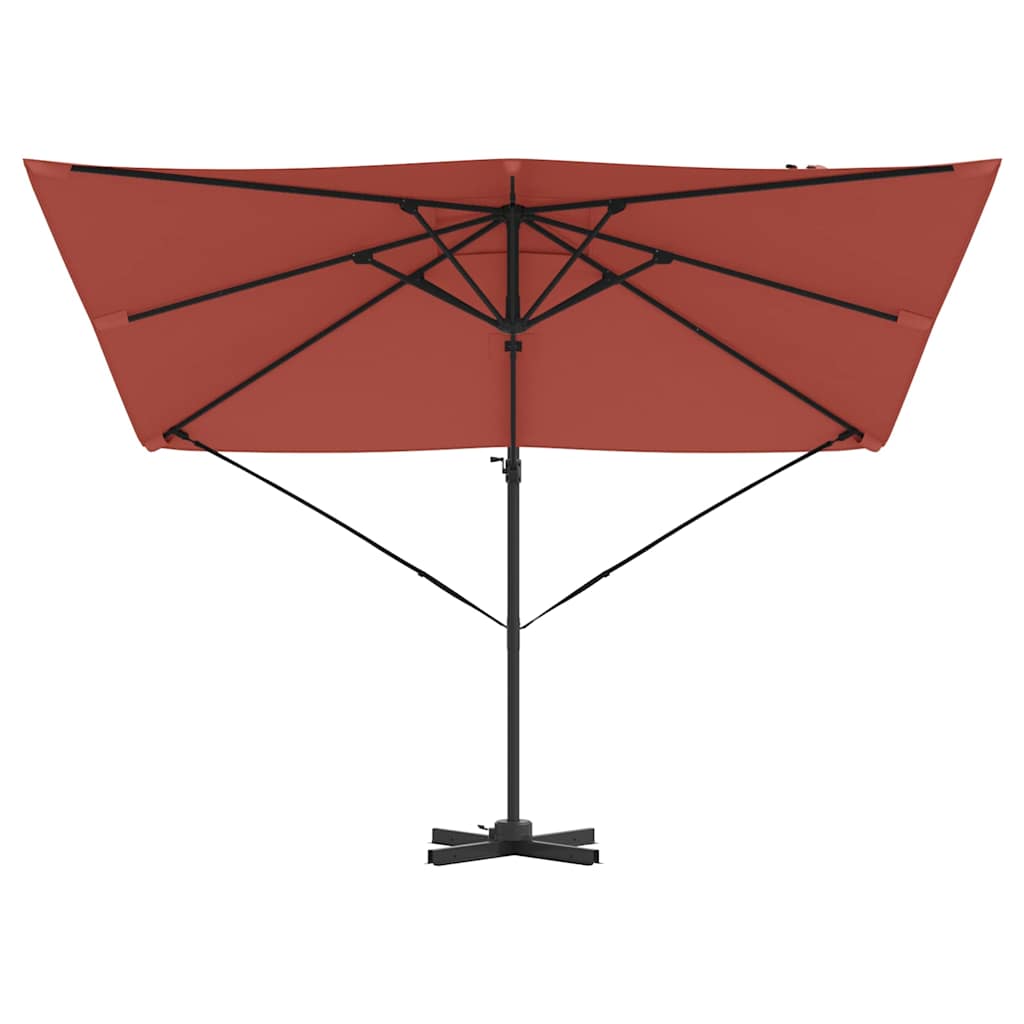 Parasol Roma Rosso 286 x 284 x 265 cm Alluminio e Poliestere
