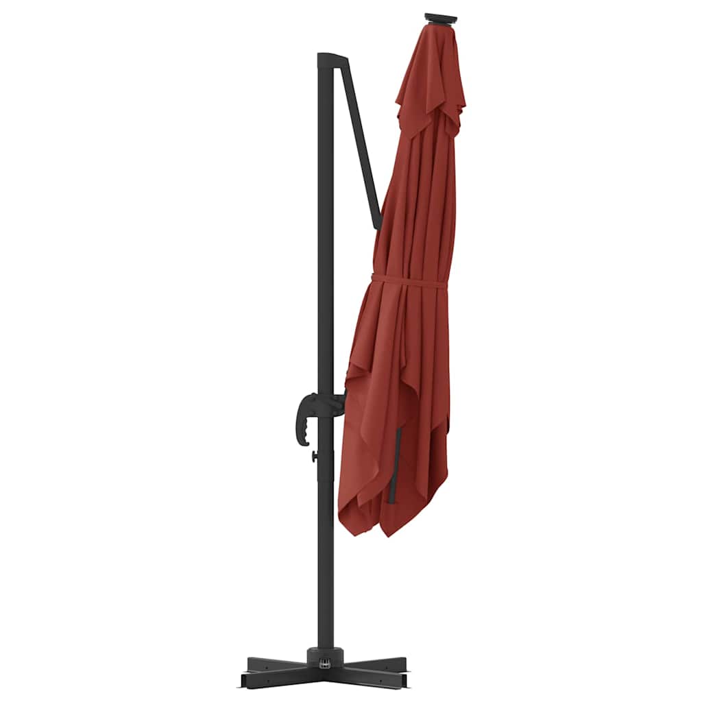 Parasol Roma Rosso 286 x 284 x 265 cm Alluminio e Poliestere