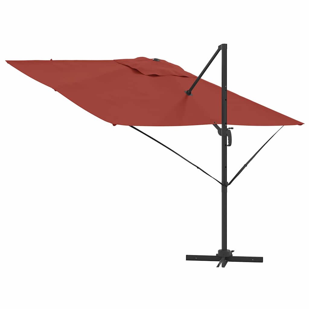 Parasol Roma Rosso 286 x 284 x 265 cm Alluminio e Poliestere