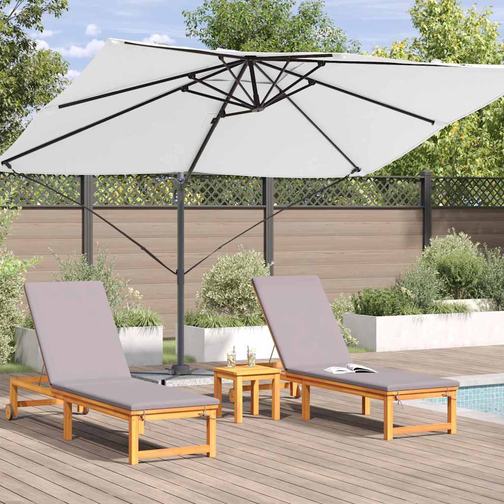 Ombrellone 351 x 250 x 260 cm Poliestere e Alluminio Sabbia
