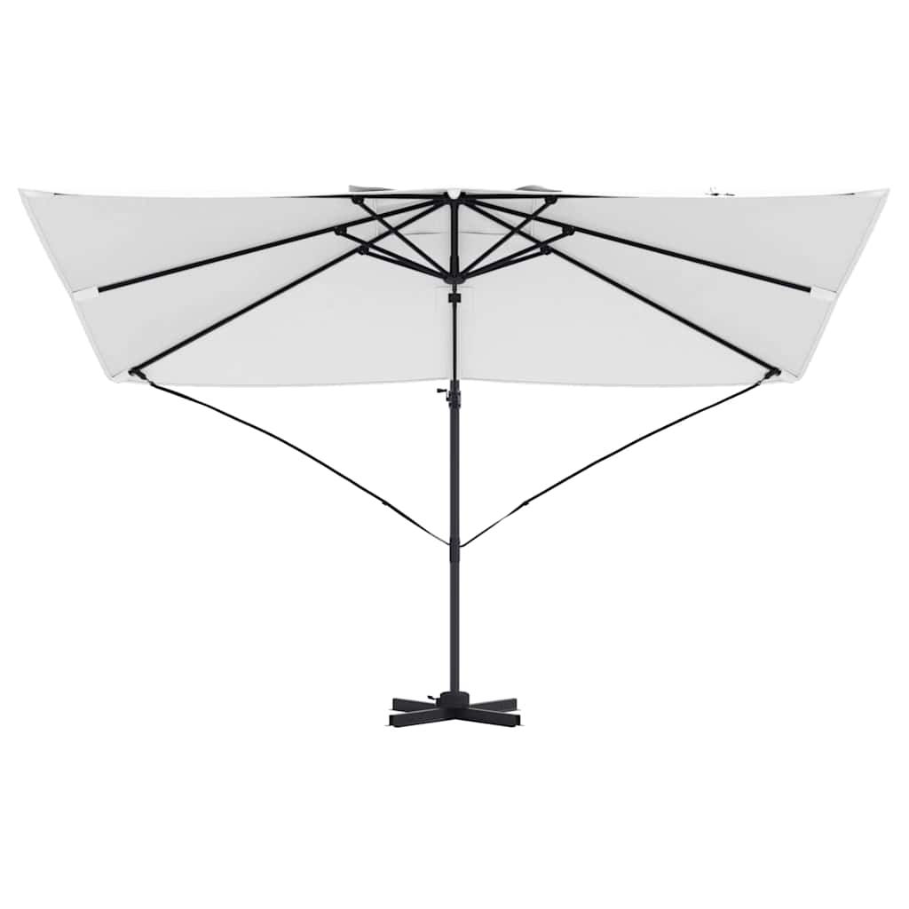 Ombrellone 351 x 250 x 260 cm Poliestere e Alluminio Sabbia