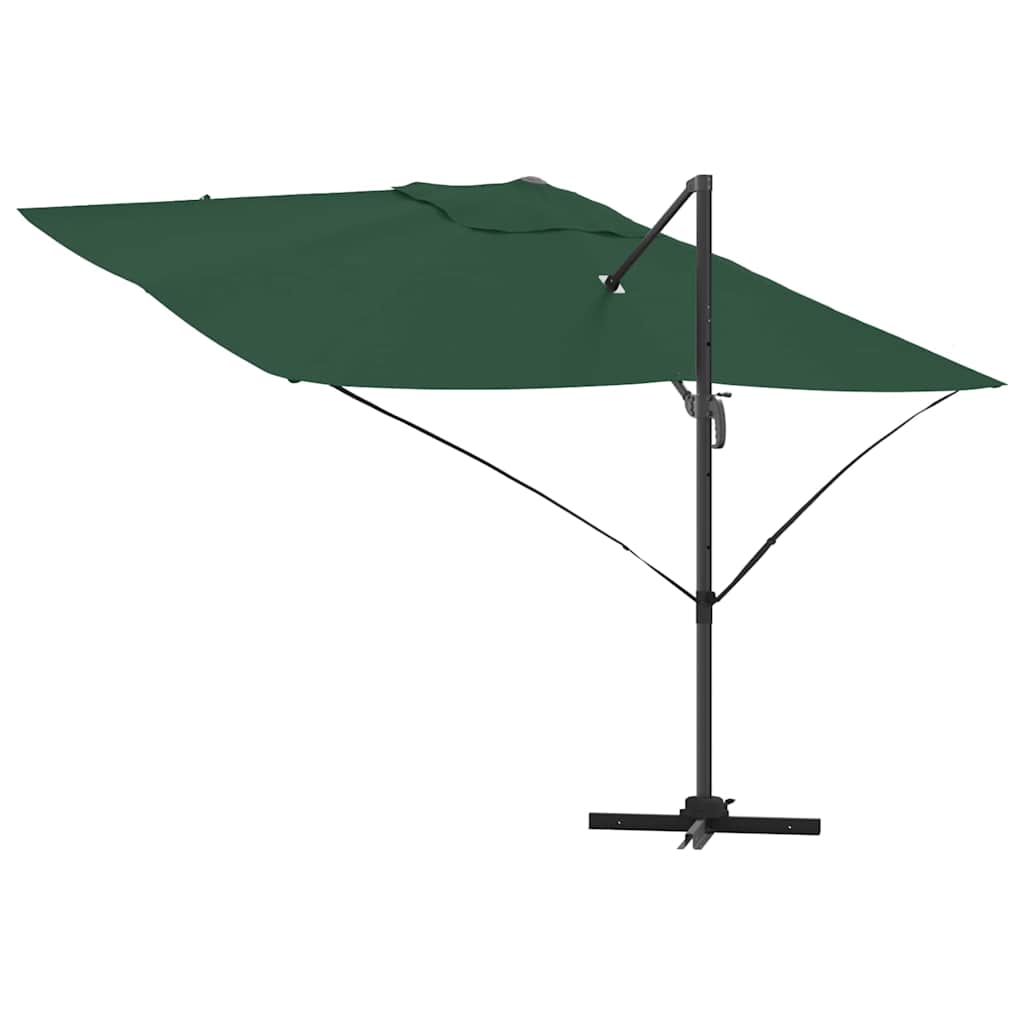 Ombrellone 351 x 250 x 260 cm Poliestere e Alluminio Verde
